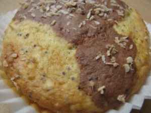 Marzipan coconut and poppy seed muffins Biscuits recipe