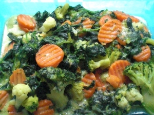 Mixed vegetables in cheese sauce recipe