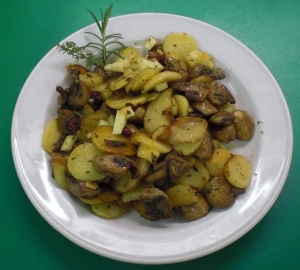 Mushroom potatoes with cheese Potato gratin recipe