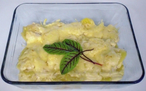Potato gratin with Speck Alto Adige