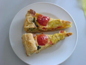 Quiche with leeks and cheese filling Other recipe
