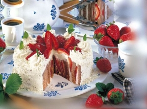 Strawberry with chocolate sponge cake diaper sites Strawberry Cake recipe