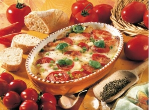 Tomato gratin with mozzarella recipe