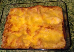 Vegetable lasagna with cheese crust Other recipe