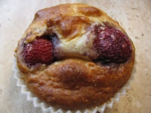 White ChocolateStrawberryYogurt Muffins Biscuits recipe