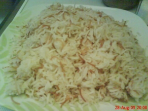 Basmati rice on Arabic type