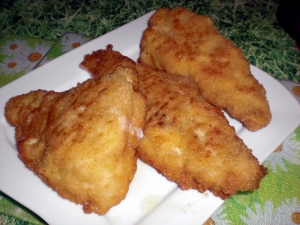 Cod in a spicy breading