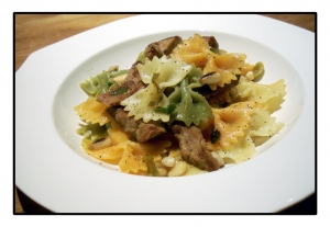Farfalle with fillet