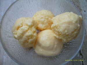 Mandarineneis with cream cheese and cottage cheese