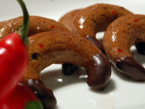 Nougat croissant with roasted chili and chocolate chips Cookie recipe
