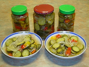 Zucchini sweet and sour
