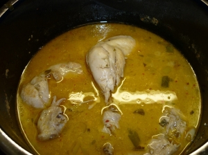 Exotic chicken pot