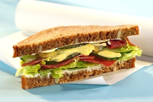 Salami Sandwich Wholemeal