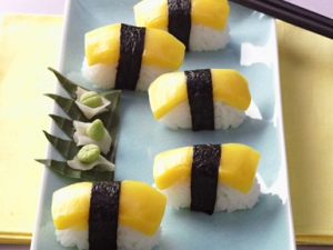 Sunshine Sushi Nigiri sushi with mango