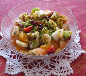 Fruit Salad With Grapefruit Pomegranate And Pistachios