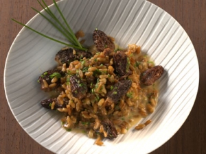 Green Risotto With Morels And Core Garden Herbs