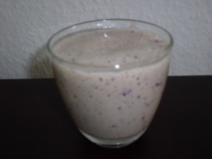 Milk Shake With Blueberries