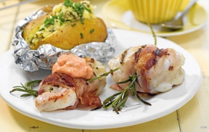 Monkfish wrapped in bacon Jersey