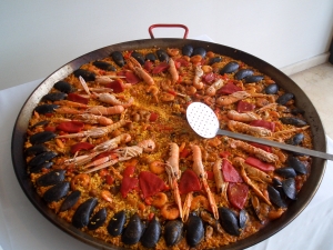Paella with seafood  Paella de Mariscos