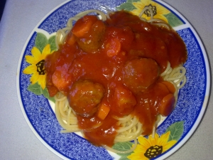 Spaghetti With Sharp Mettbllchen