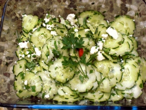 Herbs And Cucumber Salad With Feta
