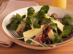 Appenzeller Cheese Salad With Marinated Onions