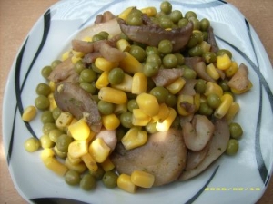 Corn Salad With Peas And Mushrooms Fast