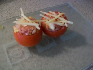 Baked tomatoes stuffed with minced meat Other recipe