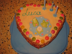 Birthday Heart for Luca Cake recipe