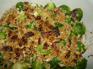 Brussels sprouts with breadcrumbs crust Other recipe