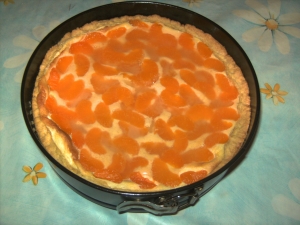 Cheese cake with mandarin oranges and cottage cheese Cheesecake recipe