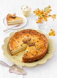Cheese cake with passion fruit Biscuits recipe