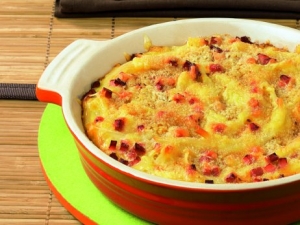 Macaroni gratin with ham recipe