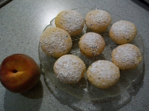 Mini Peach Muffins Biscuits recipe