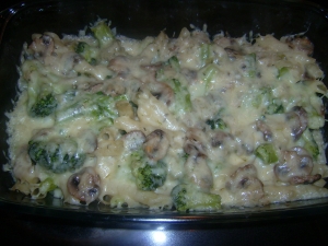 Noodle casserole with broccoli and mushrooms Pasta Bake recipe