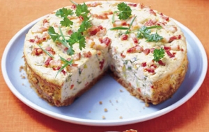 Peppers and leek quiche Cake recipe
