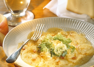 Potato with cabbage and cheese carpaccio Other recipe