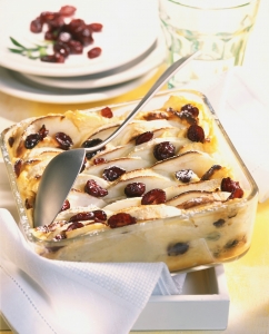 Quark pudding with cranberries recipe