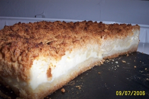 Streusel cake with almond pudding Cheesecake recipe