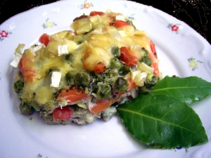 Vegetable Casserole with camembert recipe