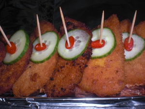 Chiliescalopes finger food