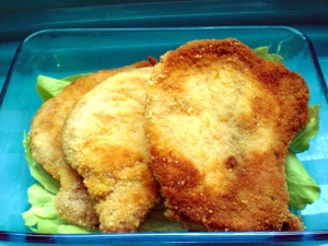 Cutlets breaded with Parmesan cheese