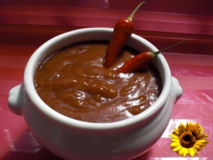 Dark chili sauce