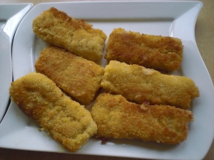 Fried redfish fillets