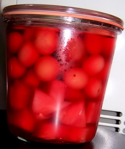 Pineapplecherry compote