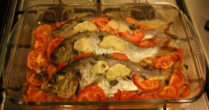 Sea bream from the oven