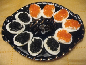 Stuffed Eggs with Caviar