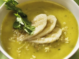 Bananacurry soup with coconut
