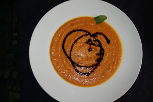 Cream of pumpkin soup lowfat version