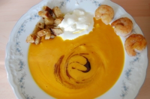 Exotic Cream of Pumpkin Soup